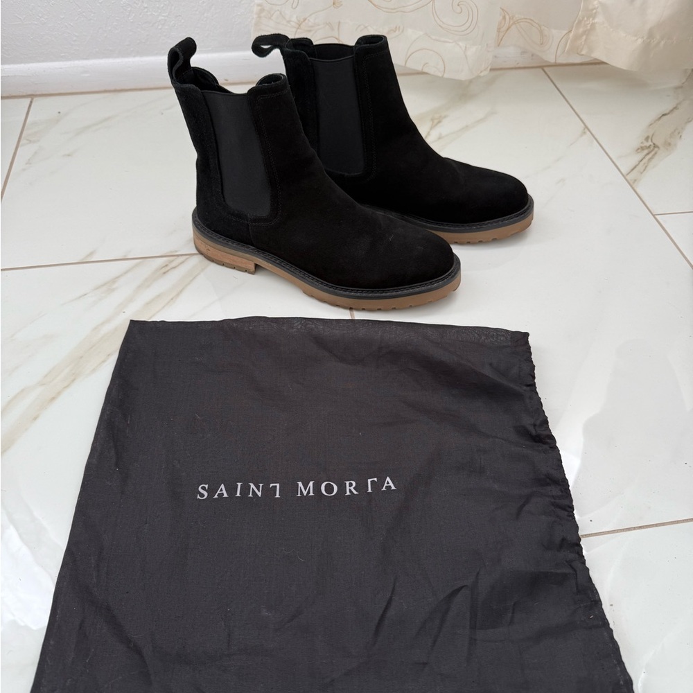 Saint Morta Black Chelsea Boots